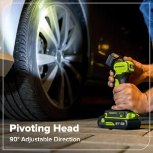 GREENWORKS 24V (5-TOOL) Combo (Drill + Impact Driver + Circular Saw + Multi-Tool + Flashlight), 4.0Ah + 2.0Ah (24,000mAh Power Bank) Batteries, (2) Cables, 65W Rapid Charger - Image 26