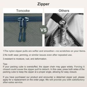 8-Piece Packing Cubes for Travel, Mesh Luggage Organizers with Shoe Bag, Toiletry Bag, Laundry Pouches, 4 Sizes (XL/L/M/S) for Suitcase Organization, Men Women Kids, Avocado Green - Image 4