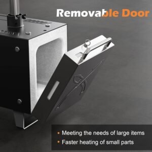 MMasters 2 Burner Propane Forge Kit – Square Mini Gas Forge with Base for Knife Making, Blacksmithing & Farrier Tools - Image 7