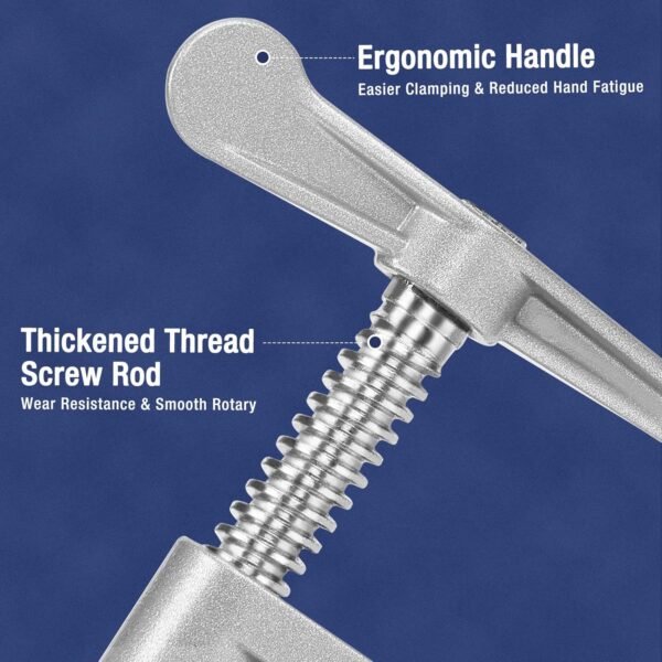 WORKPRO 2-Pack 3/4'' Pipe Clamps, Wood Gluing Pipe Clamp Set with H-shaped Feet, Lightweight Cast Aluminum Quick Release Wood Clamps for Woodworking, Carpentry, Home Improvement, and DIY Projects 4 81D JhlTz7L. AC SL1500