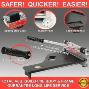 13" Laminate Floor Cutter, Vinyl Floor Cutter - Meet Multi-Angle/Length Cutting, A Flooring Tool also Cuts-Engineered Wood Floor, LVP, VCT, SPC, WPC, Long Life HSS Blade Mounted! - Image 5