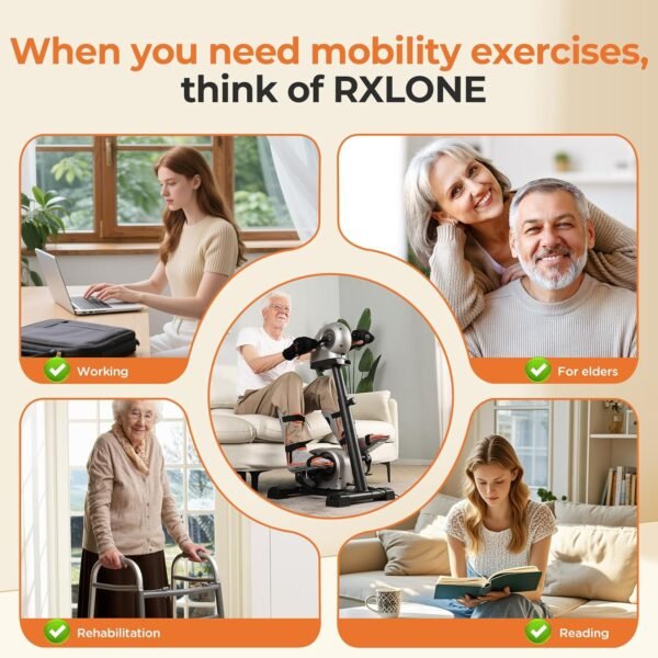 Electric Physical Therapy Exercise Bike with Leg Support & Stroke Hand Brace - Arm Leg Pedal Exerciser | 20 Speed Dual Motorzied Rehab Trainer for Knee, Foot, Arm Recovery | Elderly & Disabled 9 81F4Fcj4baL. AC SL1500