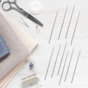 10 Pcs Snag Repair Tool with Storage Box, Snag Nab It Tool and Snag Repair Needle (0.03 x 2.36 Inches) Woven and Knits Sewing Stitching Needle Tools for Knitwear, Woven Fabric, Clothing, Drapes - Image 8