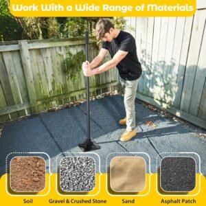 Tamper Tool: Heavy Duty 8"x 8" Steel Ground Tamper Tool for Garden Yard,58" Long Handle,Metal Hand Landscaping Tampers for Dirt,Soil,Concrete,Asphalt,Driveway Repairing,Pathway Ground Leveling - Image 6