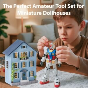 Kisoy 17PCS Model Kit Tools, Gundam & Dollhouse Essential Set with Case - Hobby Tools for Building, Repairing Airplane, Car and Robot Models - Image 5