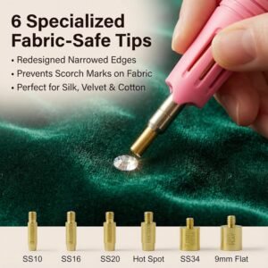 Worthofbest Hotfix Rhinestone Setter, Hot Fix Applicator Tool Bedazzler Kit with rhinestones, Kit, Hot Fixed Wand for Clothes Clothing Fabric Crafts, 5000 Pcs, AB Crystal, Clear, 3 Gems Sizes, Tips 12 Worthofbest Hotfix Rhinestone Setter, Hot Fix Applicator Tool Bedazzler Kit with rhinestones, Kit, Hot Fixed Wand for Clothes Clothing Fabric Crafts, 5000 Pcs, AB Crystal, Clear, 3 Gems Sizes, Tips - Image 5