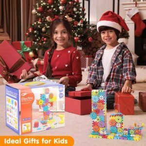 Building Toys, 234 Pieces Upgrade Gear Building Blocks Set Kids Tool Set with Electric Drill, Kids Toys STEM Kits Gifts for Boys Girls Age 3+ - Image 7