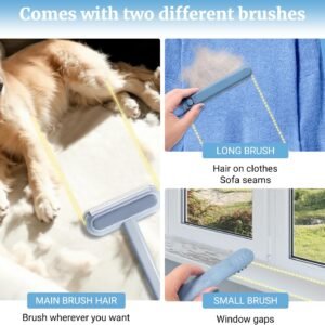 4 in 1 Multifunctional Reusable Pet Hair Remover Brush,Dog & Cat Hair Remover Tool for Couch,Bedding & Carpet,Washable Fur Remover with Dual-Sided Cleaning Brush - Image 6