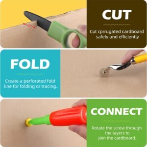 355 Cardboard Tools for Kids, Cardboard Cutter for Kids, Tools for STEM Educational, Gifts for Boys and Girls Aged 5-12 - Image 6