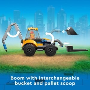 LEGO City Construction Digger 60385 Building Toy - Excavator Model Featuring Tools and Minifigures, Vehicle Building Set for Fun Creative Play, Birthday Gift Idea for Boys, Girls, and Kids Ages 5+ - Image 4