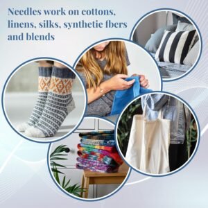 Classicseali 30pcs Snag Repair Tool, 0.03 x 2.36 Inch Snag Nab It Repair Needle with Case, Leather Craft Sewing Needles Broken Thread Repair Tools Suitable for Knitting Knitted Cloth Clothing Curtains - Image 8