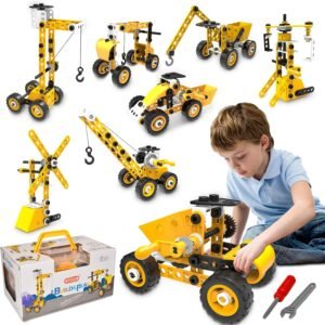STEM Building Toys, 10 in 1 Construction Set for Preschool Kids, Educational Creative Games Holiday Idea Gift for 5+ Years Old, Stem Activities for Kids Ages 4-8 5-7 6-8 Boy Birthday Gifts - Image 2