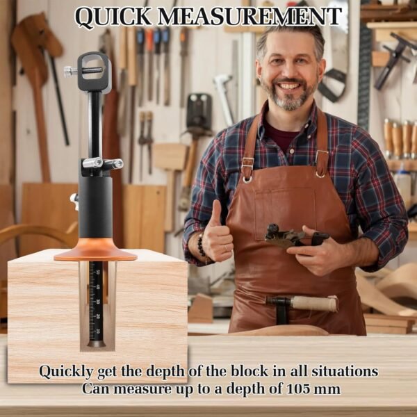 Wheel Marking Gauge, Aluminum Alloy Woodworking Marking Scriber Tool with Graduated MM Scale, Double-headed Marking Gauge Woodworking Tool Efficient Rolling for Woodworking Projects, Carpenter 4 81dvTdUisZL. AC SL1500