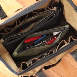 COREFLEX Premium Tool Pouch Zipper Bag, Small Tool Bag, Multipurpose Storage pouch, Heavy duty Flat Bottom Tool bag with YKK Zipper (3 pack Large 12inch) - Image 9