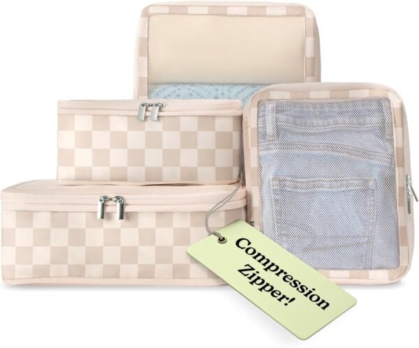 Vandel Space-Saving Compression Packing Cubes for Women, Men, Compressible Carry On Suit Case Organizer Luggage Packing Cubes for Travel Organizer Bags for Luggage and Backpacks, Suitcase Cube 2 81hZg2KTOnL. AC SL1500