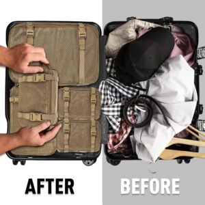 4 Set Tactical Packing Cubes ，Compressible Mesh Duffle Storage Bag,Portable Edc Molle Pouch Organizer. - Image 7
