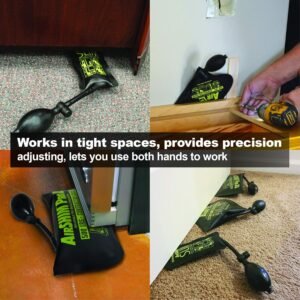 Calculated Industries 1132 AirShim Inflatable Pry Bars and Leveling Tools 4-pc Value Pack – 2 Original AirShims, 1 AirShim Pro XL, and 1 AirShim Slim | Contractor-Grade Pump Wedges | Set of 4 - Image 7