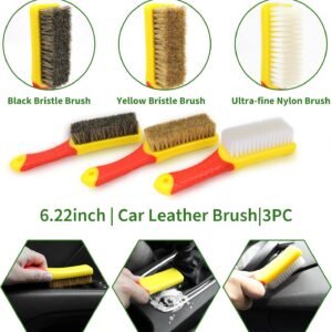 18Pcs Car Detailing Kit, Interior Car Cleaning Kit, Leather & Textile Car Interior Brush, Car Detailing Brush Set with Windshield Cleaning Tool Complete Car Interior Care Kit 14 18Pcs Car Detailing Kit, Interior Car Cleaning Kit, Leather & Textile Car Interior Brush, Car Detailing Brush Set with Windshield Cleaning Tool Complete Car Interior Care Kit - Image 6
