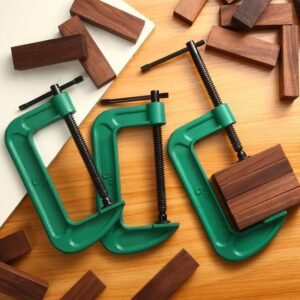 4 Pcs C Clamp Set 5 Inch Heavy Duty G-Clamps Automotive and Wood Working Clamps with Jaw Opening Sliding for DIY Carpentry Woodworking Welding and Building(5 Inch, Green) 13 4 Pcs C Clamp Set 5 Inch Heavy Duty G-Clamps Automotive and Wood Working Clamps with Jaw Opening Sliding for DIY Carpentry Woodworking Welding and Building(5 Inch, Green) - Image 6