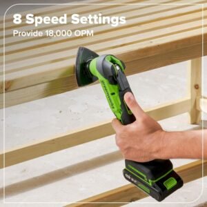 GREENWORKS 24V (5-TOOL) Combo (Drill + Impact Driver + Circular Saw + Multi-Tool + Flashlight), 4.0Ah + 2.0Ah (24,000mAh Power Bank) Batteries, (2) Cables, 65W Rapid Charger - Image 22