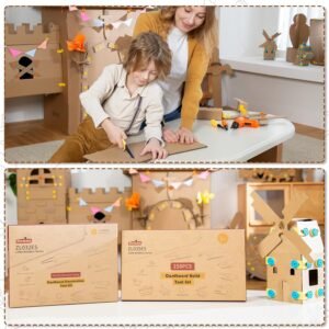 Kids Cardboard Construction Tool Set with Electric Drill & Tool Belt -258PCS, STEM Building Kit for Creative Craft Projects, Educational DIY Engineering Toy for Boys & Girls 16 Kids Cardboard Construction Tool Set with Electric Drill & Tool Belt -258PCS, STEM Building Kit for Creative Craft Projects, Educational DIY Engineering Toy for Boys & Girls - Image 8
