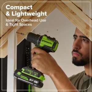 GREENWORKS 24V (5-TOOL) Combo (Drill + Impact Driver + Circular Saw + Multi-Tool + Flashlight), 4.0Ah + 2.0Ah (24,000mAh Power Bank) Batteries, (2) Cables, 65W Rapid Charger - Image 14