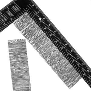 ColdLand Damascus Billet - 10 Inch Full Tang Damascus Steel Billet for Knife Making, Jewellery Making & Multipurpose Use - Knife Blade with Fire Twist Pattern - NABT02 - Image 3