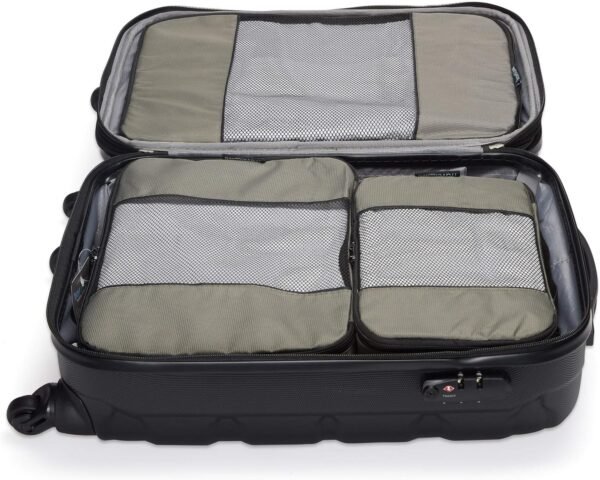TravelWise Packing Cube System - Durable 5 Piece Weekender Plus Set (Silver) 6 913tGcHL7zL. AC SL1500