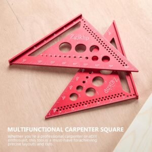 Metal Square 7 Inch-Accurate Carpenter Square Tool,Versatile Aluminum Rafte Square for Carpentry and DIY Projects,red 13 Metal Square 7 Inch-Accurate Carpenter Square Tool,Versatile Aluminum Rafte Square for Carpentry and DIY Projects,red - Image 6