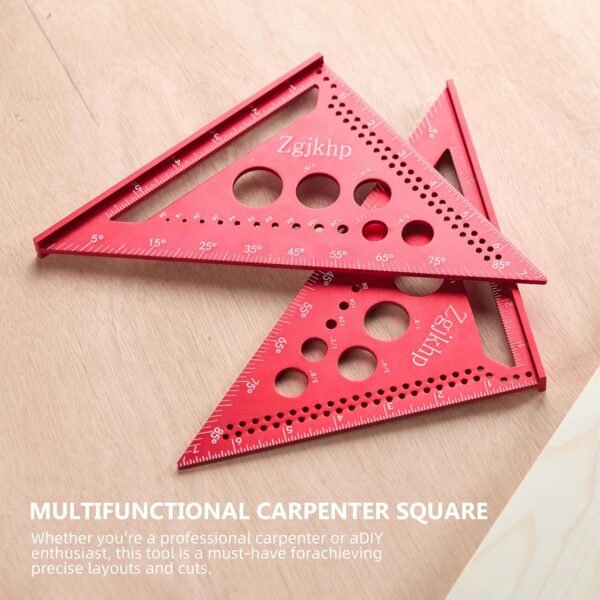 Metal Square 7 Inch-Accurate Carpenter Square Tool,Versatile Aluminum Rafte Square for Carpentry and DIY Projects,red 6 91CMugECmsL. SL1500