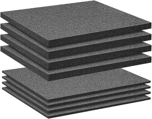 16" x 12" Pick and Pluck Foam Inserts for Tool Box – 8 Pack High-Density Polyurethane Foam Sheets (4×0.4in + 4×0.8in), Customizable Toolbox Padding for Equipment, Tools, Cameras & Cases 2 91OKWpRiszL. AC SL1500