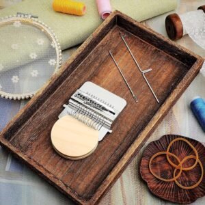 HUSSAIN Small Loom-Speedweve Type Weave Tool DIY Small Textile Machine Wooden Convenient Darning Machine Loom Metal DIY Textile Tools for Mending Clothes Quickly Easily - Image 5
