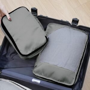 8-Piece Packing Cubes for Travel, Mesh Luggage Organizers with Shoe Bag, Toiletry Bag, Laundry Pouches, 4 Sizes (XL/L/M/S) for Suitcase Organization, Men Women Kids, Avocado Green - Image 9