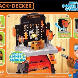Black+Decker Kids Workbench - Power Tools Workshop - Build Your Own Toy Tool Box – 75 Realistic Toy Tools and Accessories [Amazon Exclusive] - Image 7