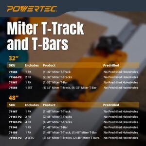 POWERTEC 71567 Miter T-Bar, 32-Inch - Image 6