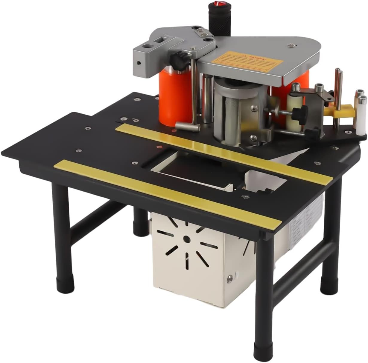 Side Lace Equipment, Portable Bander along with Dual Edge Gluing, 110v 900w Carpentry Resource, Adjustable Temp 120-180 ℃, 0-6m/ Minutes Rate, for Pvc Abdominal Muscles Melamine Hardwood Straight & Arc Edges