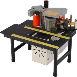 Upper Hand Bander Lace Maker, Portable Upper Hand Lace Maker Arc & Straight Closing, Adjustable Velocity Double-Side Gluing, Timber PVC Dual Edge Gluing Upper Hand Bander for Furnishings Production