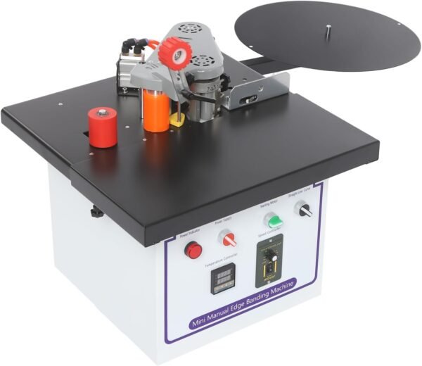 Mobile Personal Reducing Dual Gluing Upper Hand Lace Equipment for Woodworking Automatic Hot Glue Sealant for ABS/PVC/MDF Panels, 110V, along with Temp Present