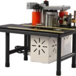 SHZICMY Carpentry Side Lace Equipment, Transportable Double-Side Glue Woodworking Side Lace Equipment Timber PVC Two-sided Gluing Side Bander 10-60mm