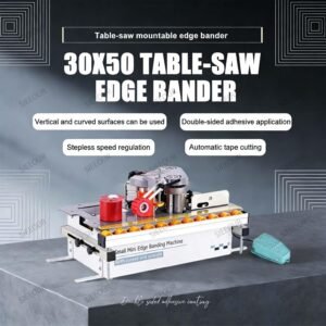 Mobile Woodworking Side Lace Maker ， 1200w Double-Sided Glue Side Bander, Pvc Edgebander Maker Temp Is Actually Controlled In Between 150-- 180 ° C ， For Wooden Panel, Lumber - Image 3