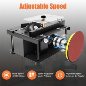 Electric Mini Sliding Desk Saw, 0 ° -90 ° Slant Change Electric Motor 8500/min Metallic Reducing Preciseness Sliding Desk Found Family Do It Yourself Design Reducing Workbench Found Hard Wood Reducing Maker 14 Electric Mini Sliding Desk Saw, 0 ° -90 ° Slant Change Electric Motor 8500/min Metallic Reducing Preciseness Sliding Desk Found Family Do It Yourself Design Reducing Workbench Found Hard Wood Reducing Maker - Image 6