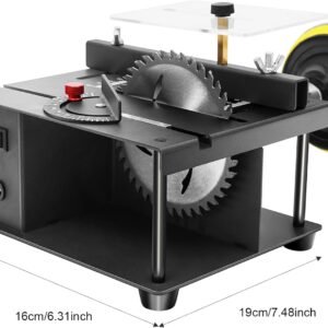 Electric Mini Sliding Desk Saw, 0 ° -90 ° Slant Change Electric Motor 8500/min Metallic Reducing Preciseness Sliding Desk Found Family Do It Yourself Design Reducing Workbench Found Hard Wood Reducing Maker 16 Electric Mini Sliding Desk Saw, 0 ° -90 ° Slant Change Electric Motor 8500/min Metallic Reducing Preciseness Sliding Desk Found Family Do It Yourself Design Reducing Workbench Found Hard Wood Reducing Maker - Image 8