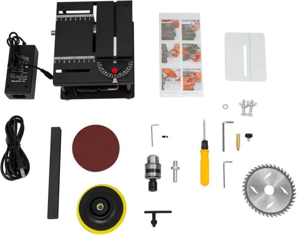 Electric Mini Sliding Desk Saw, 0 ° -90 ° Slant Change Electric Motor 8500/min Metallic Reducing Preciseness Sliding Desk Found Family Do It Yourself Design Reducing Workbench Found Hard Wood Reducing Maker 8 1771670422 61gykvbzjHL. AC SL1500
