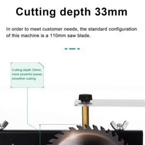 CNCEST Mini Dining Table Found, Upgrade Model 0-90 ° slant Moving Brush Equipment for Woodworking Do-it-yourself Interest Design Reducing Workbench Found Home( 3000R/Min) - Image 7