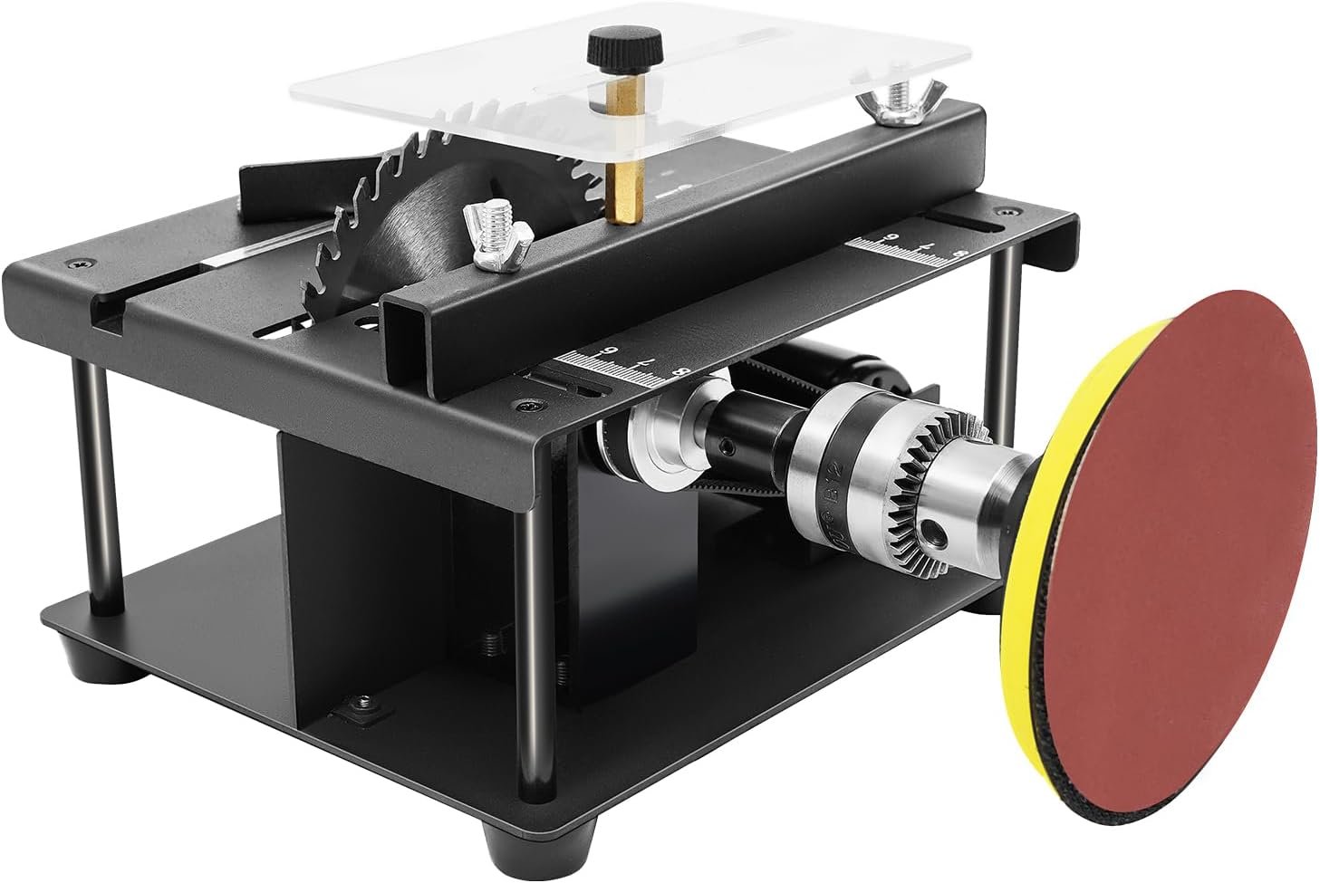 Mini Desk Observed, Upgrade Variation 0-90 ° Slant Sliding Brush Equipment for Woodworking Do-it-yourself Activity Style Reducing Workbench Observed Home, Portable Desk Observed for Metallic, Lumber, PVC Plastic, Polymer Reducing