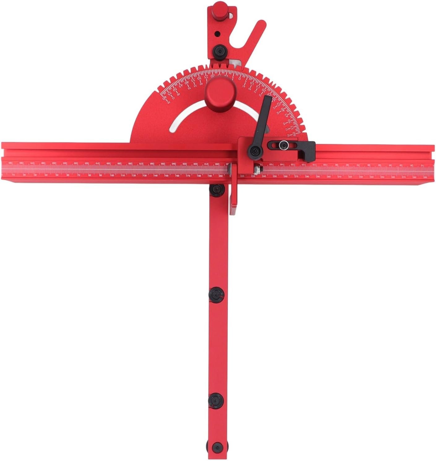 Desk Viewed Miter Scale Fencing Unit Preciseness Miter Scale Accurate Inscription Equipment Device Add-on for Woodworking T Monitor Light Weight Aluminum Composite