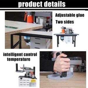 Advantage Bander Dual Sided Glue Woodworking PVC Advantage Lace Maker, Wood Working Guidebook Reduce Lace Product,220 V - Image 2