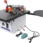 Transportable Advantage Bander Device, 110V 300W Electric Wood Working Advantage Lace Device along with Temperature Level Management & Velocity Button, for Straight & Arc Edges on PVC, Laminate, Lumber (Huge Glue Container)