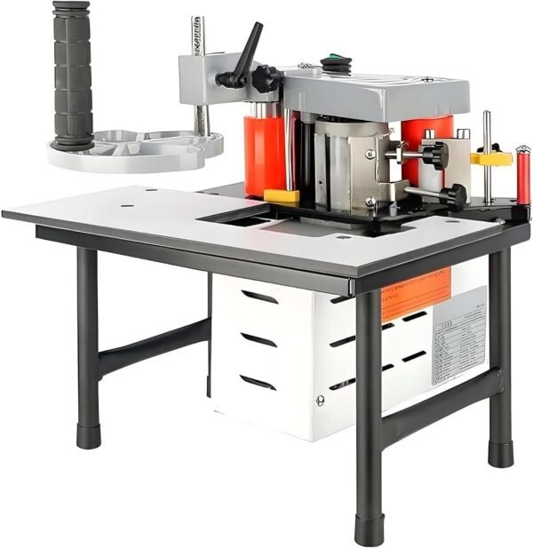 Arc Straight Side Bander, Handheld Side Lace Gluing, Pvc Edgebander Device, 5-10m/ minutes Velocity, 170-190 ℃ Heat level, for PVC Abdominal Work Surfaces(White)