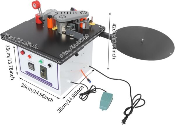 Woodworking Side Gluing Lace Device, Side Lace Device, Automatic Hot Melt Glue Side Bander for Wood Working, Adjustable Fullness 10-60mm & Adjustable Rate 2 ~ 6m/ minutes 4 1772157855 615bmYGpN L. AC SL1500